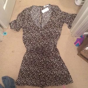 American eagle  cheetah romper